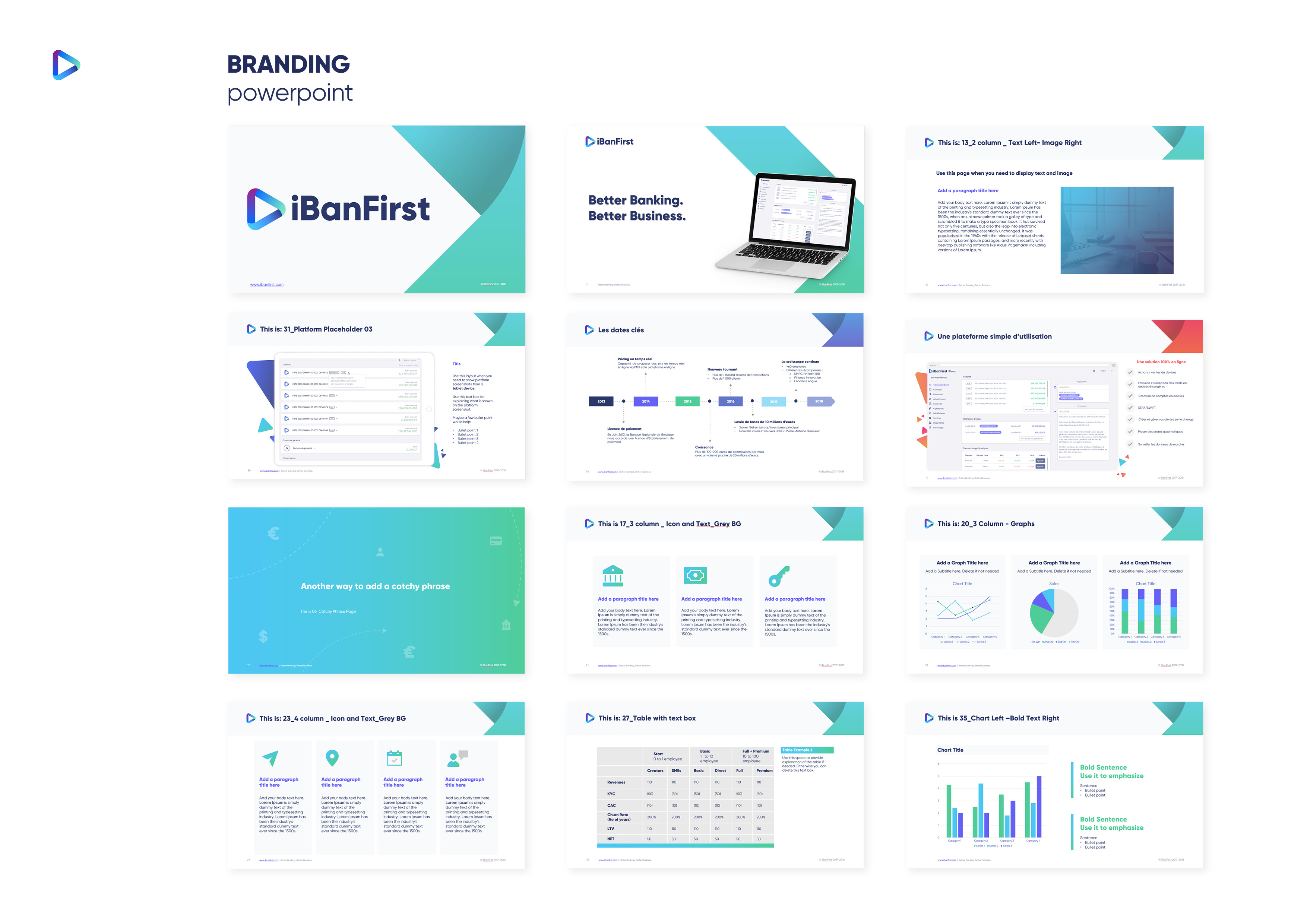 iBanFirst powerpoint template Design Valentine Nouvel